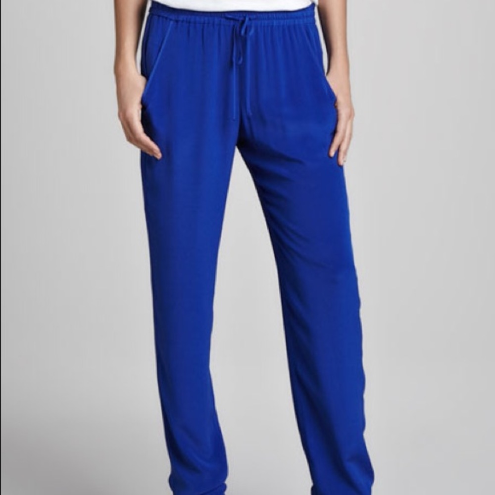 French Connection Chelsea Silk Drawstring Pants